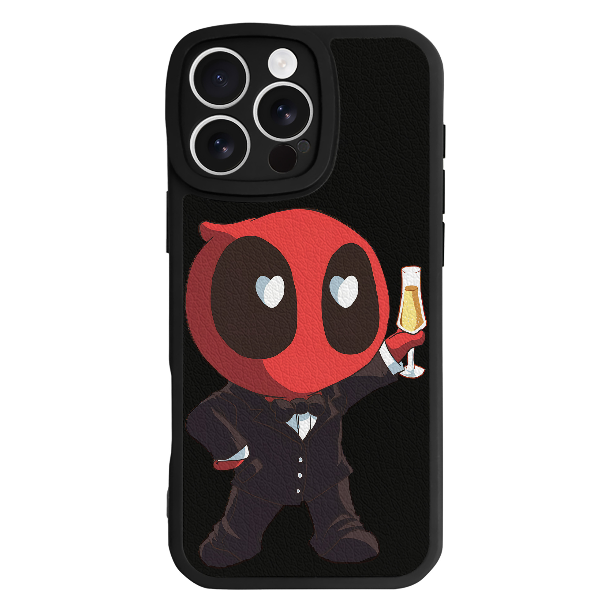 （画像用） Deadpool デッドプール 【iPhone 16シリーズ対応】シリコンスマホケース（レザー調） 材質：シリコン